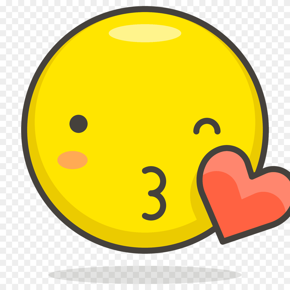 Face Blowing A Kiss Emoji Clipart Free Transparent Png
