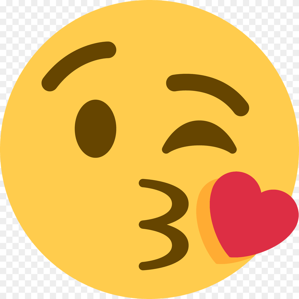 Face Blowing A Kiss Emoji Clipart, Disk Free Transparent Png