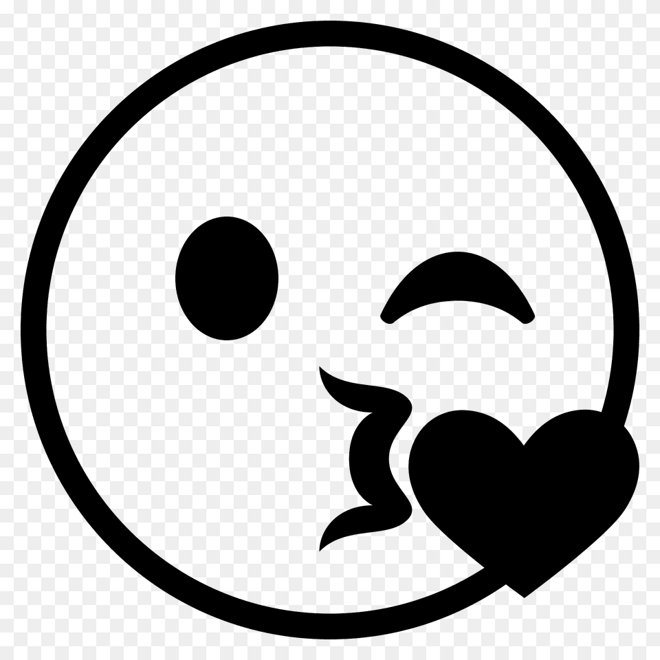 Face Blowing A Kiss Emoji Clipart Free Png