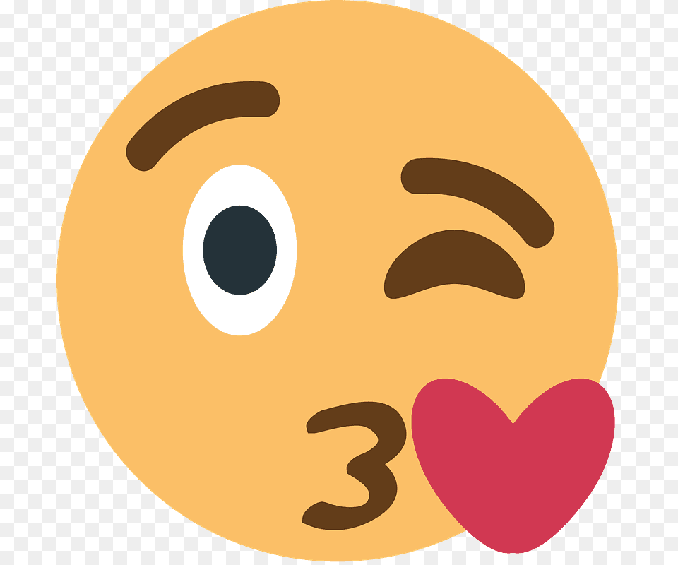 Face Blowing A Kiss Emoji Clipart Emoji, Astronomy, Moon, Nature, Night Png