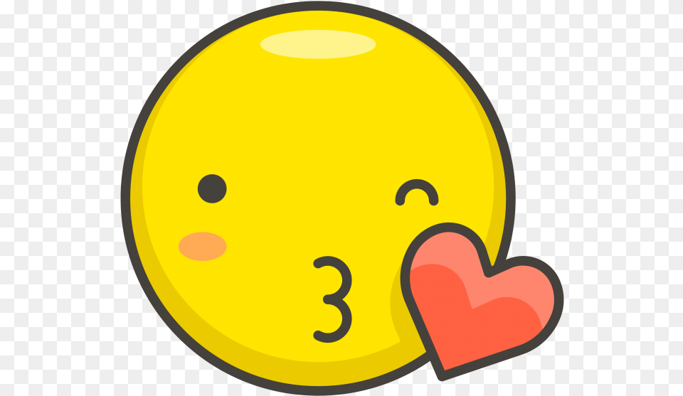 Face Blowing A Kiss Emoji Kiss Icon, Disk Png