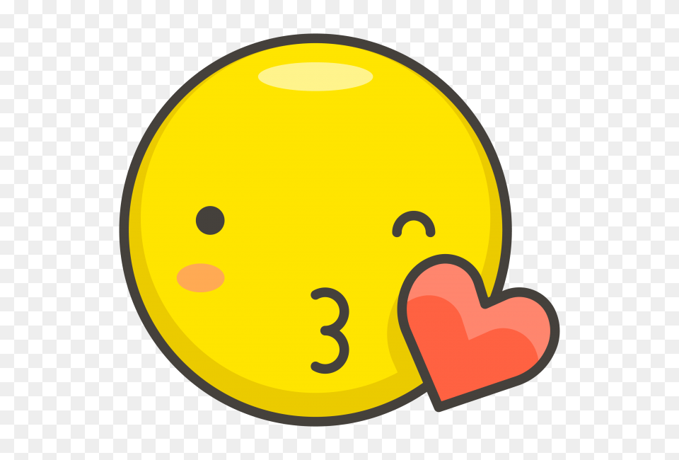 Face Blowing A Kiss Emoji Transparent Emoji, Clothing, Hardhat, Helmet Free Png Download