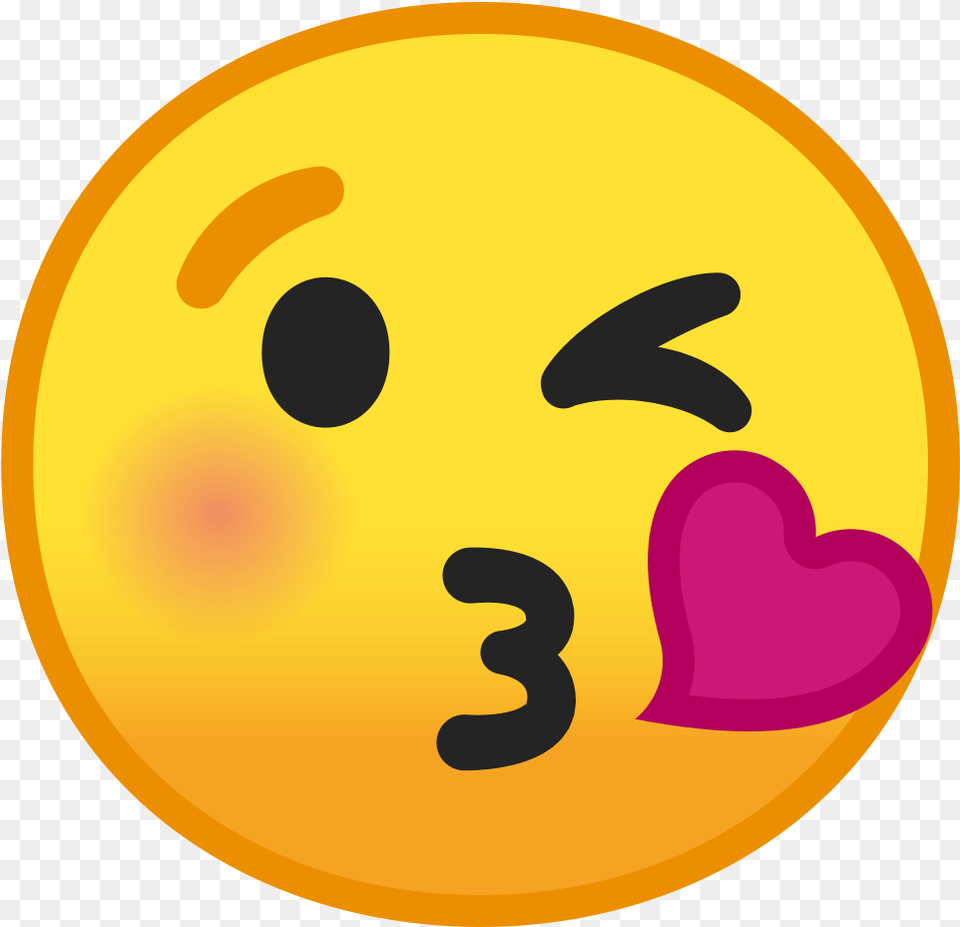 Face Blowing A Kiss Icon Android Kiss Emoji, Astronomy, Moon, Nature, Night Png