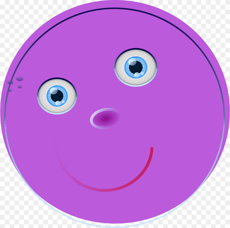 Face Clipart, Purple, Disk Free Png