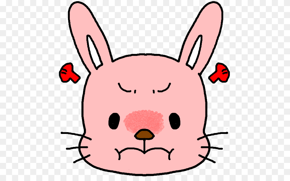 Face Clipart Domestic Rabbit Transprent, Snout, Baby, Person, Head Free Png Download