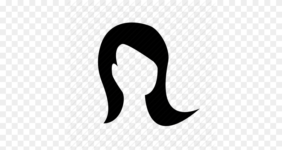 Face Female Girl Long Hair Portrait User Woman Icon, Head, Person, Mustache Free Png Download