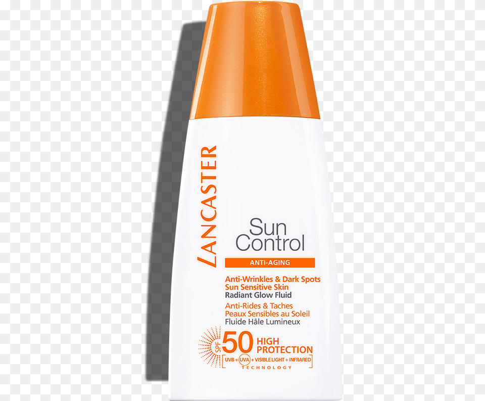 Face Fluid Anti Wrinkles Ampamp Lancaster Sun Control Logo, Bottle, Cosmetics, Sunscreen, Lotion Free Transparent Png