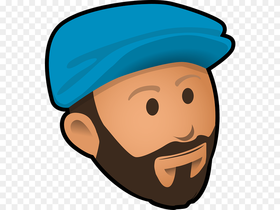 Face Full Beard Man Clipart Guy With Beard, Hat, Cap, Clothing, Person Free Png