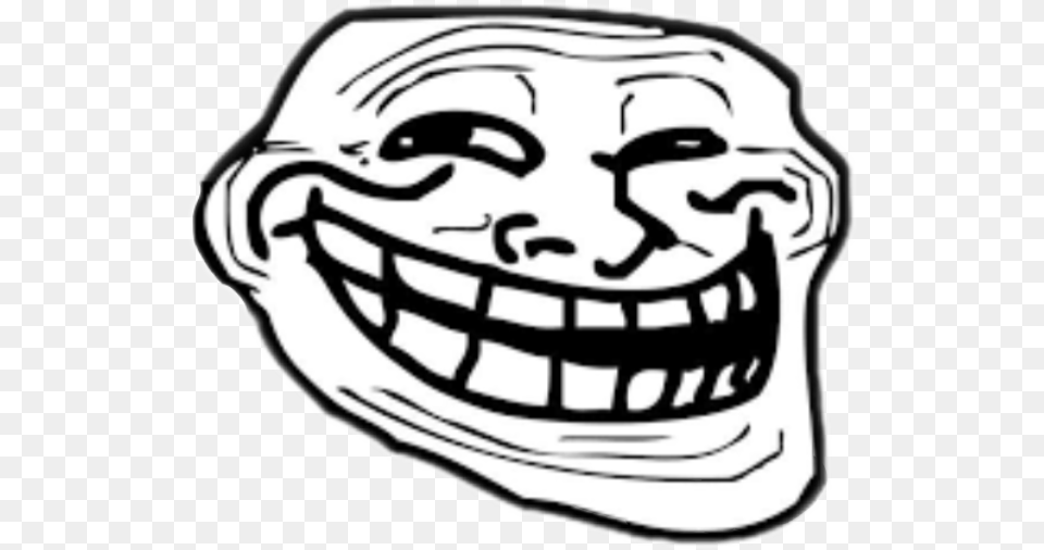 Face Funny Laugh Freetoedit Troll Face, Teeth, Body Part, Stencil, Person Free Transparent Png