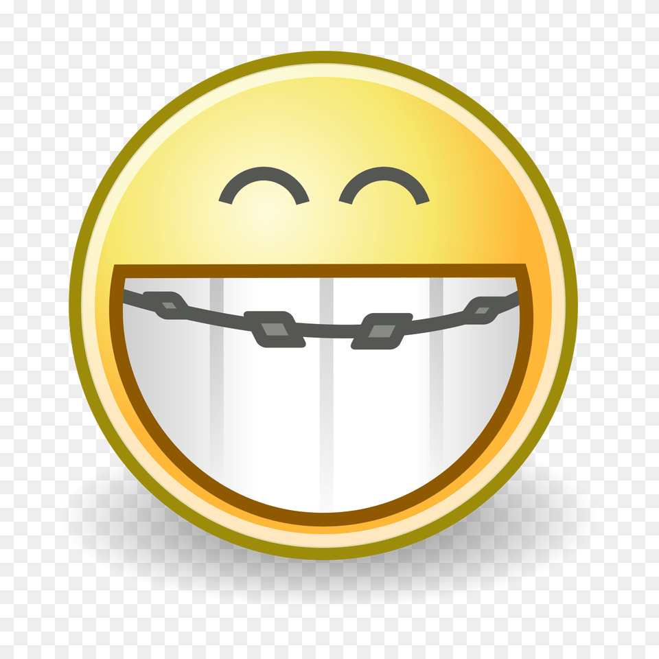 Face Grin Braces, Logo, Gold, Disk, Weapon Free Png