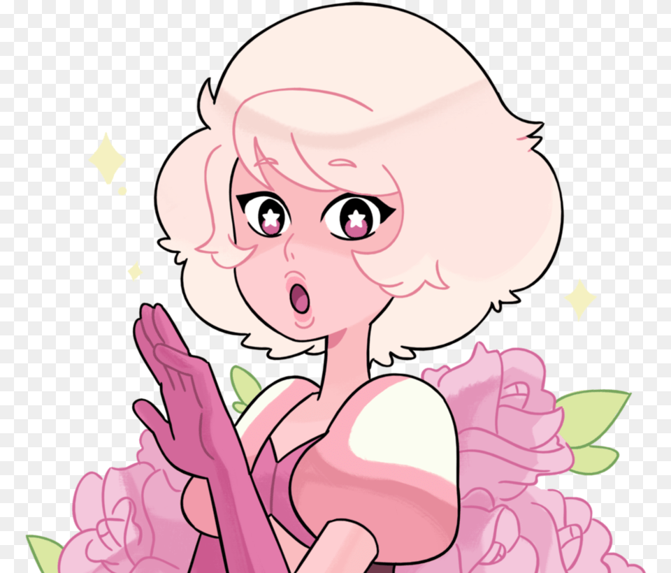 Face Hair Pink Flower Clothing Woman Nose Facial Expression Pink Diamond Steven Universe Cute, Book, Comics, Publication, Baby Free Png Download