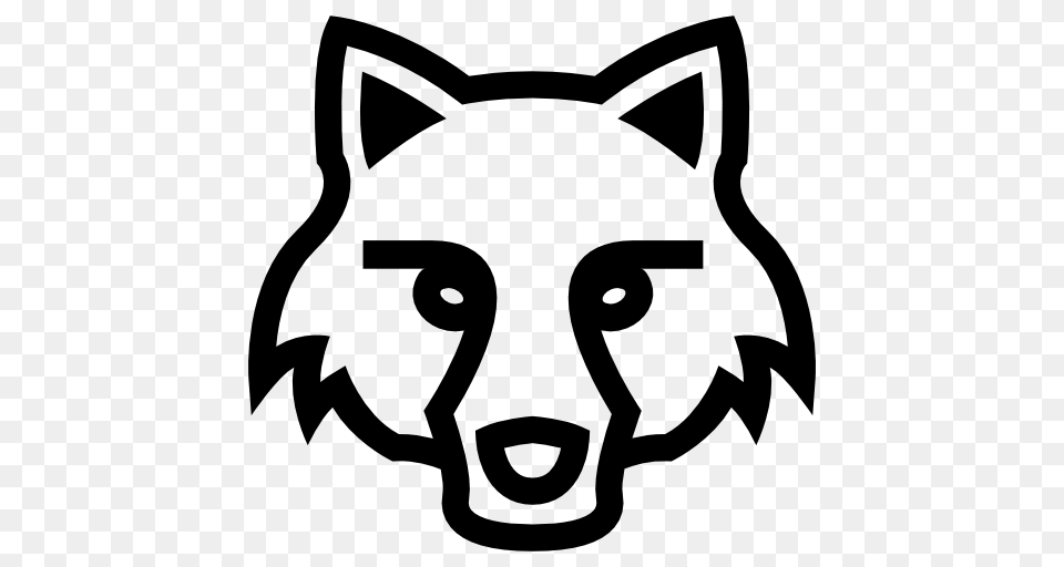 Face Heads Animals Fox Frontal Foxes Head Faces Animal Icon, Stencil Free Transparent Png