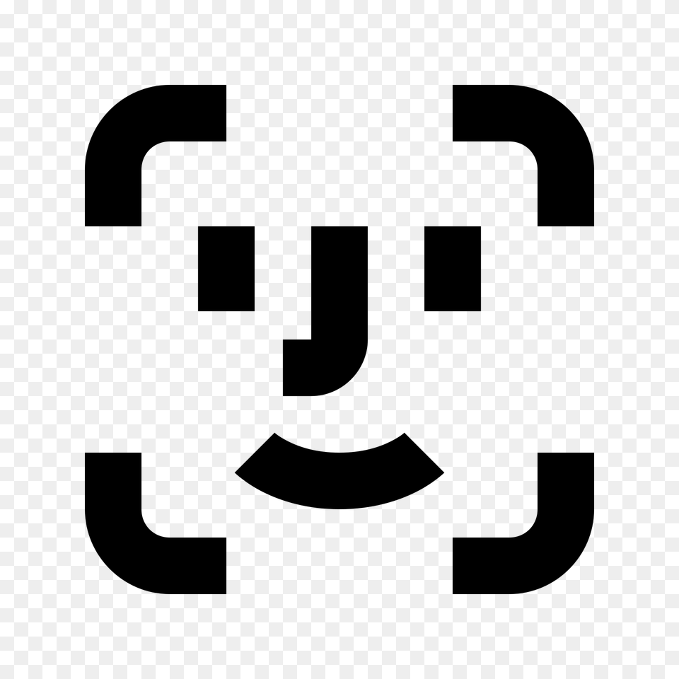 Face Id Icon, Gray Png