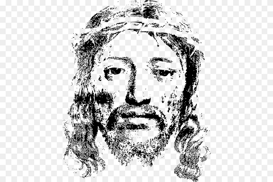 Face Jesus Transparent Background, Art, Drawing, Photography, Adult Png
