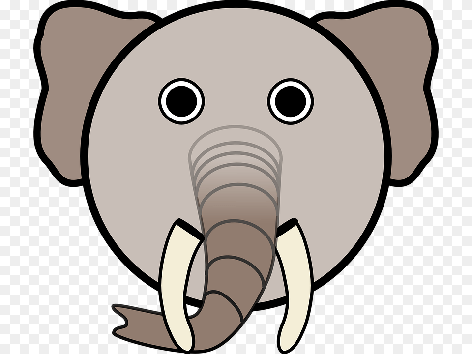 Face Mask Of Elephant, Baby, Person, Animal, Mammal Free Png Download