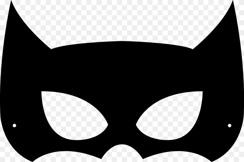 Face Of A Black Cat For Sticker Or Mask Clipart Winging, Animal, Sea Life, Shark, Fish Png Image