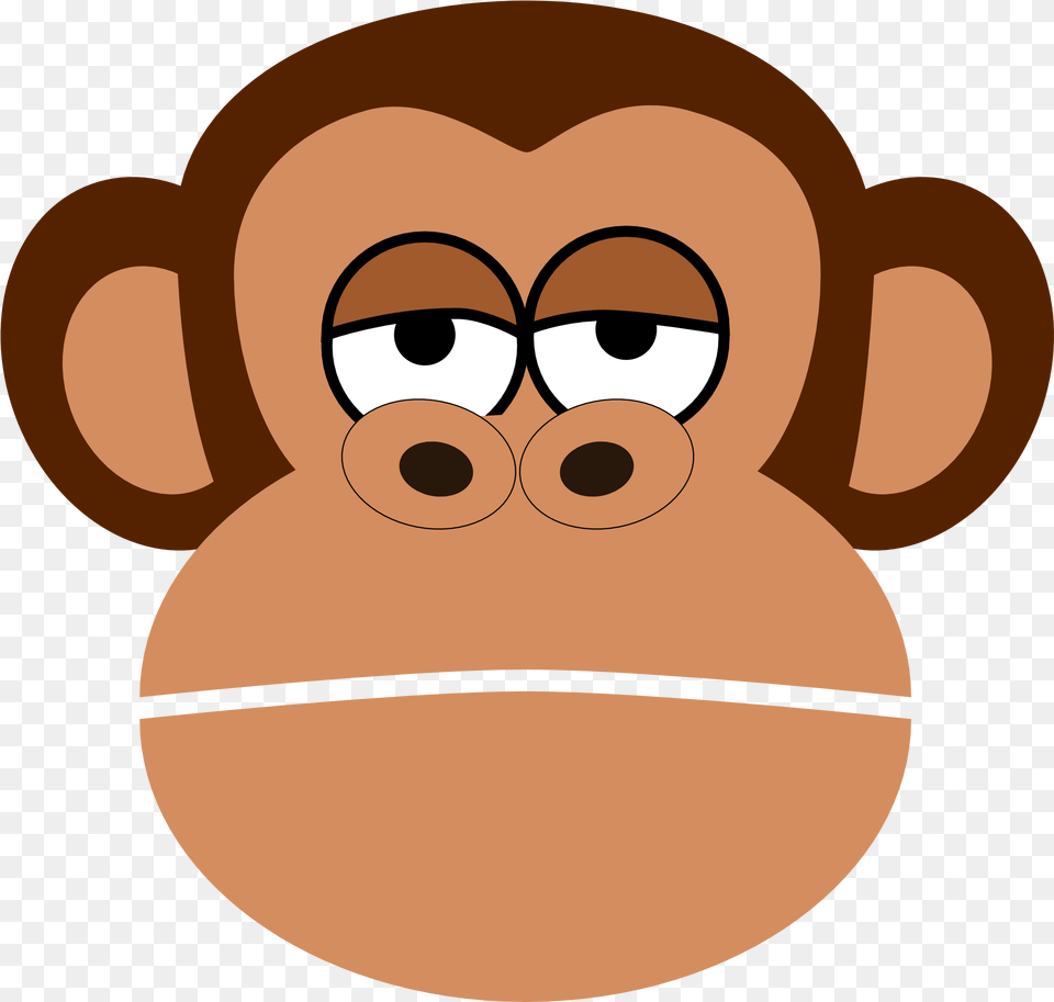 Face Of A Chimpanzee As Graphic Chimpanzee Clip Art, Animal, Ape, Mammal, Wildlife Png Image