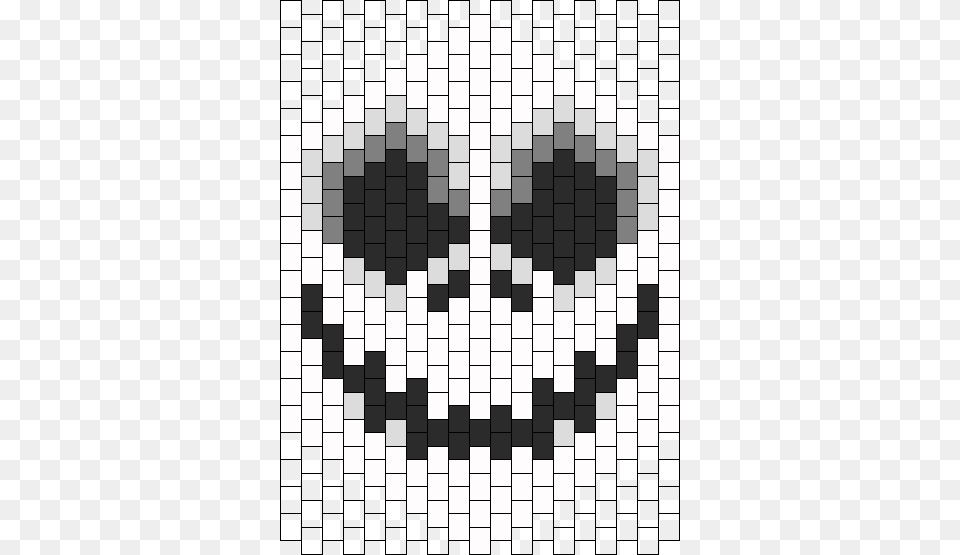 Face Of Jack Skellington Mask Bead Pattern Monochrome, Chess, Game Free Png Download