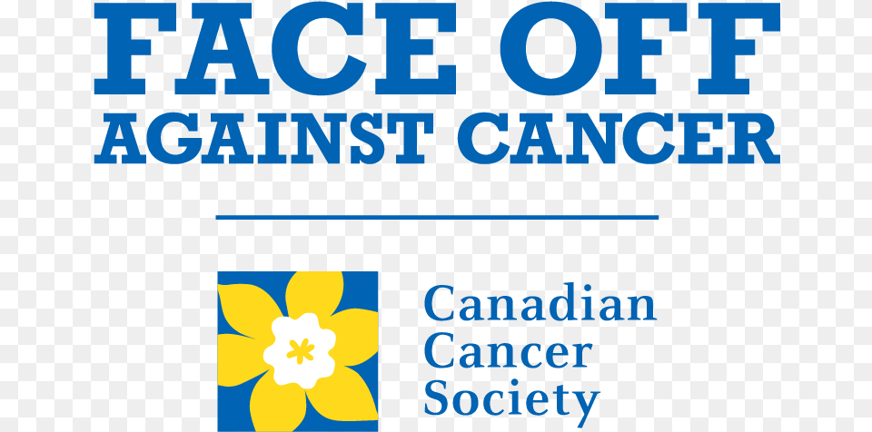 Face Off Against Cancer Logo Canadian Cancer Society, Daffodil, Flower, Plant, Scoreboard Png