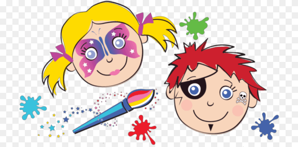 Face Paint Face Painting Clip Art Free, Graphics, Person, Head, Baby Png Image
