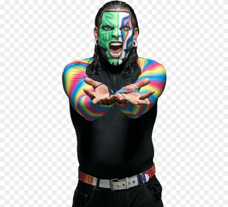 Face Paint Wwe Jeff Hardy, Portrait, Photography, Person, Head Png Image