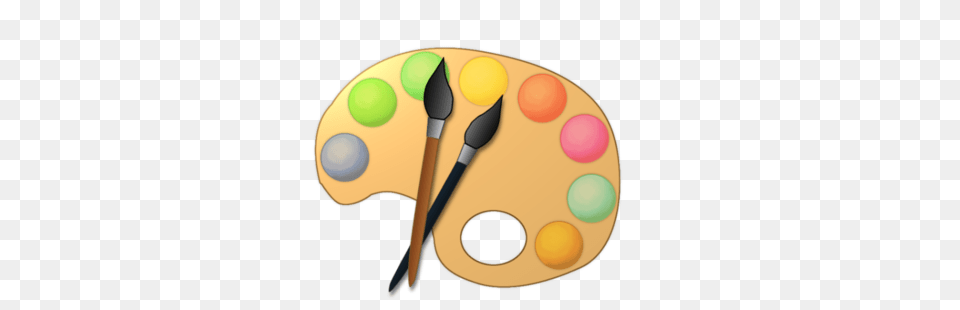 Face Painting Clip Art, Paint Container, Palette, Brush, Device Png Image