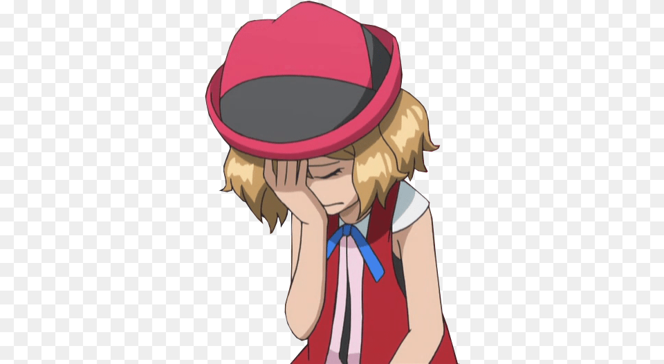 Face Palm Clipart Royalty Stock Facepalm Pokemon, Clothing, Hat, Person, Book Free Transparent Png