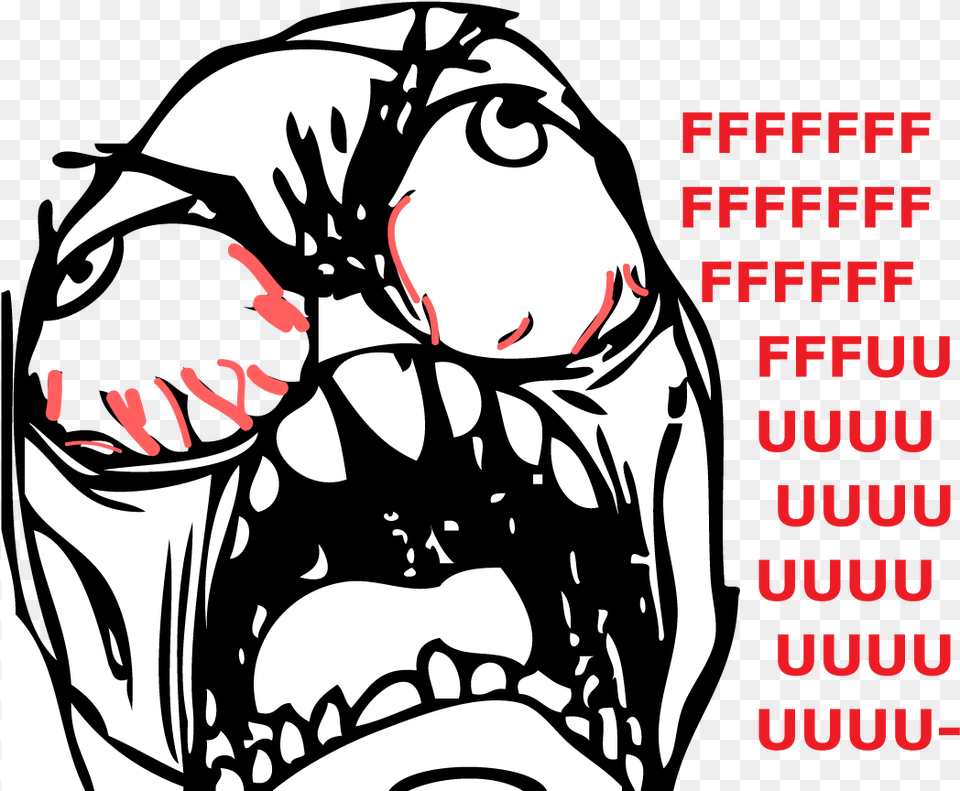 Face Raging Rage Troll Face, Book, Comics, Publication, Baby Png Image