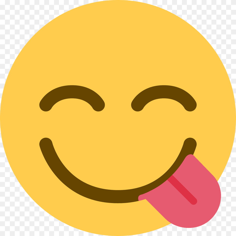 Face Savoring Food Emoji Clipart Free Transparent Png