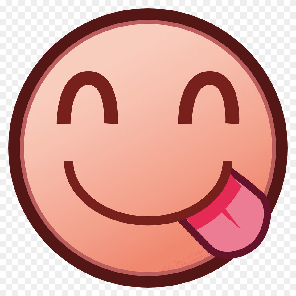 Face Savoring Food Emoji Clipart Free Png