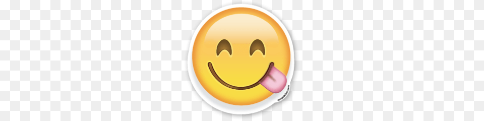 Face Savouring Delicious Food Emojis Emoji, Clothing, Hardhat, Helmet, Sweets Free Png