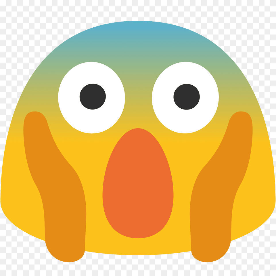 Face Screaming In Fear Emoji Clipart, Egg, Food Png Image