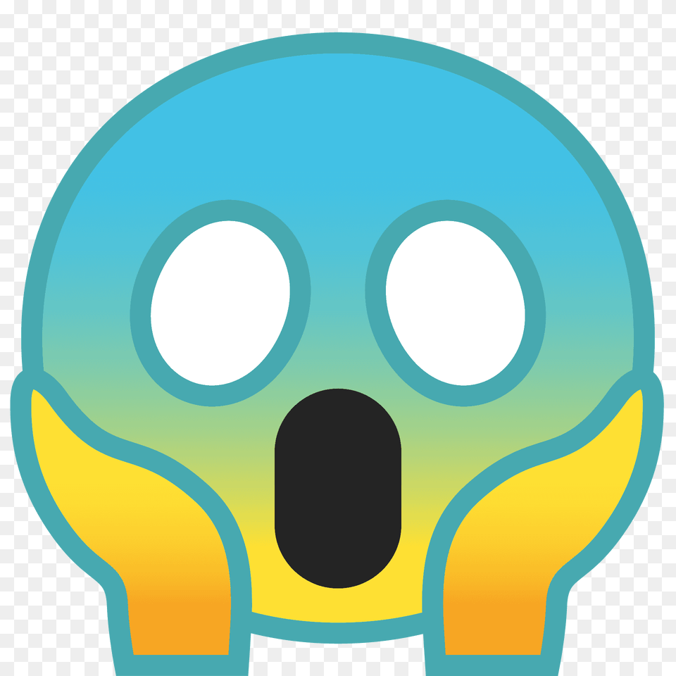 Face Screaming In Fear Emoji Clipart, Disk Png