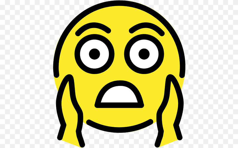 Face Screaming In Fear Emoji Clipart Dot, Person, Alien, Head Free Png Download