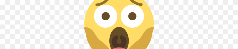 Face Screaming In Fear Emoji Image, Food, Fruit, Plant, Produce Png