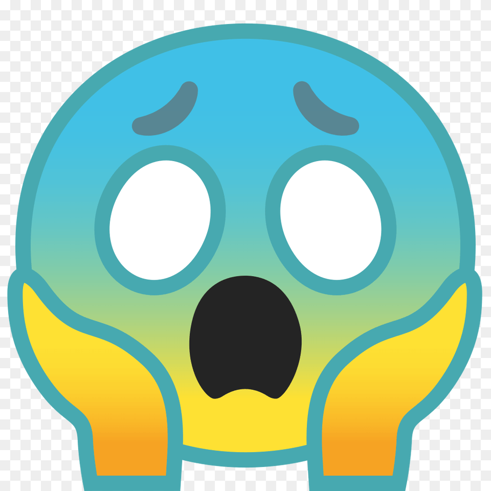 Face Screaming In Fear Icon Noto Emoji Smileys Iconset Google, Sphere Free Png