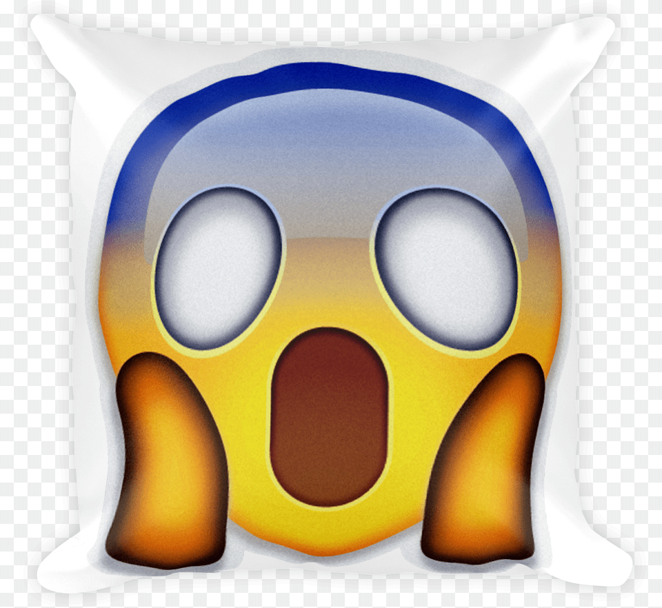 Face Screaming In Fear Throw Pillow, Cushion, Home Decor Free Png