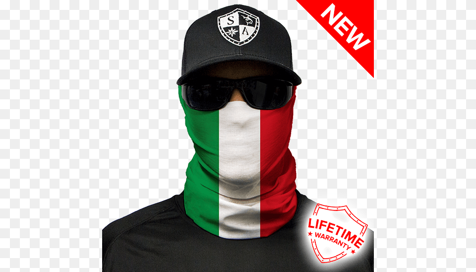 Face Shield Italy Flag Order Now Facemasks Shop, Hat, Baseball Cap, Cap, Clothing Png Image