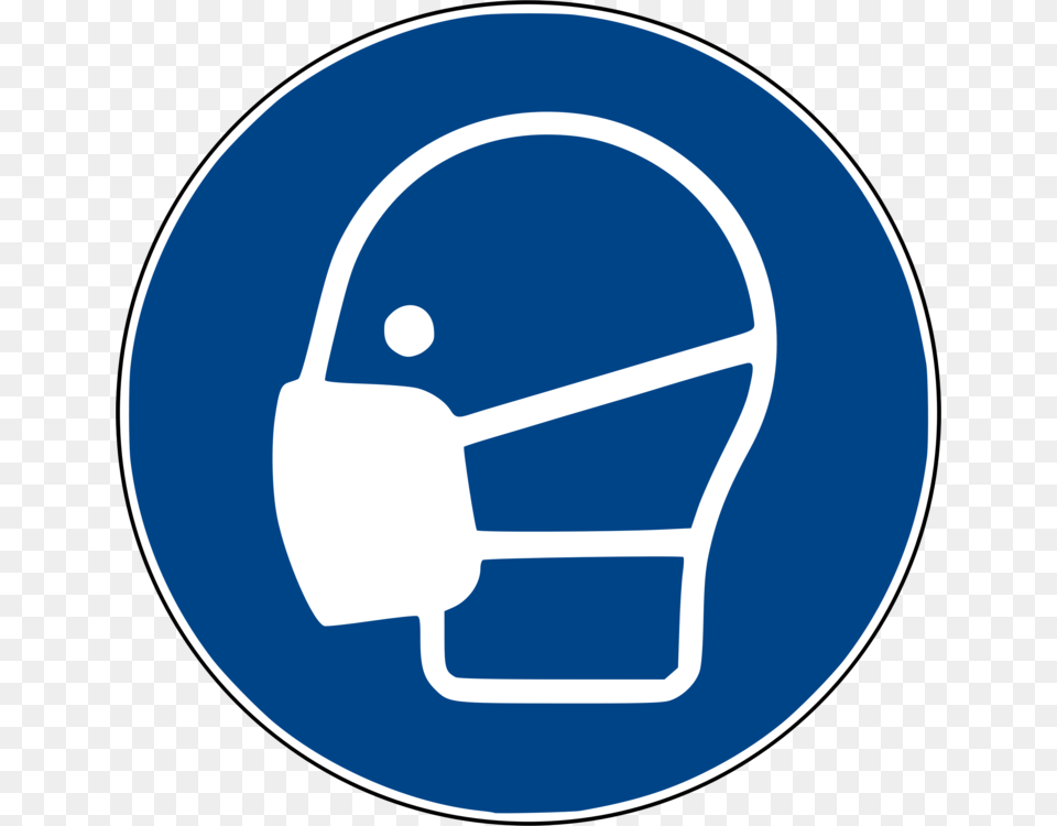 Face Shield Personal Protective Equipment Dust Mask Iso 7010, Helmet, Light, Disk, American Football Free Png Download