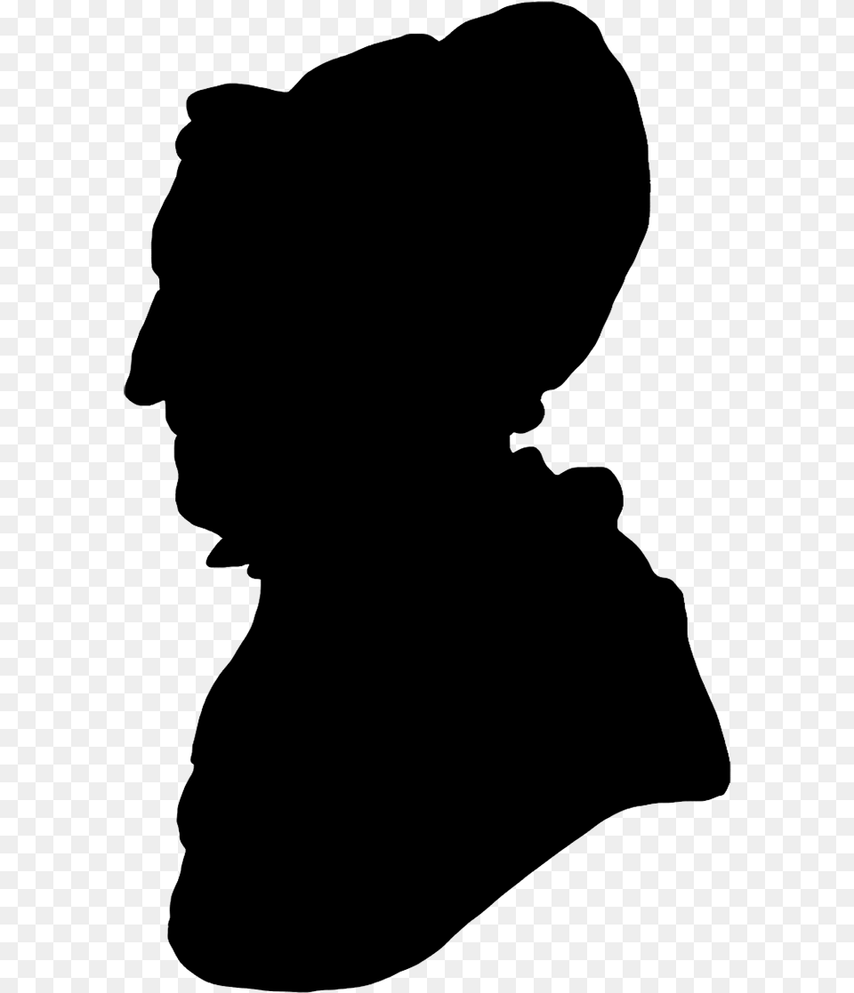 Face Silhouette Older Woman Silhouette Of Old Lady, Gray Free Transparent Png