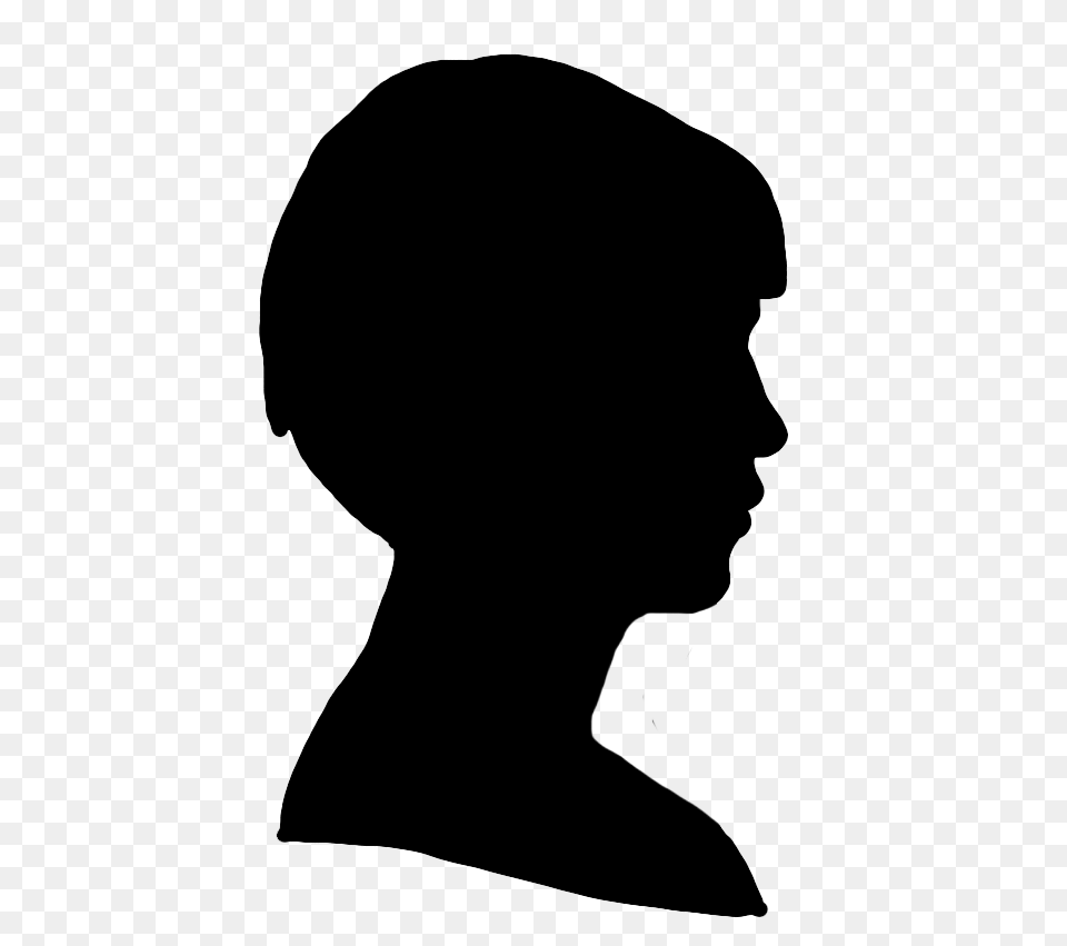 Face Silhouettes Of Men Women And Children, Silhouette, Stencil, Animal, Cat Free Transparent Png