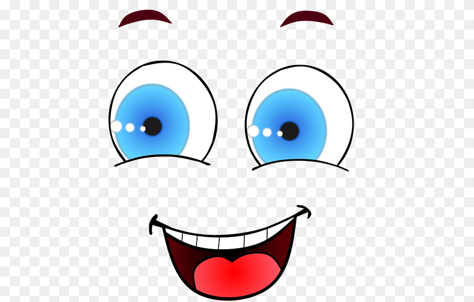 Face Smiley Laugh Joy Eyes Mouth Comic, Art, Graphics, Baby, Person Png