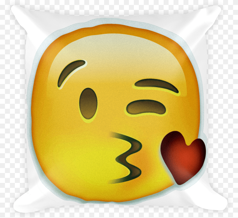 Face Throwing A Kiss Emoji Sticker, Home Decor, Pillow, Cushion, Penguin Free Png