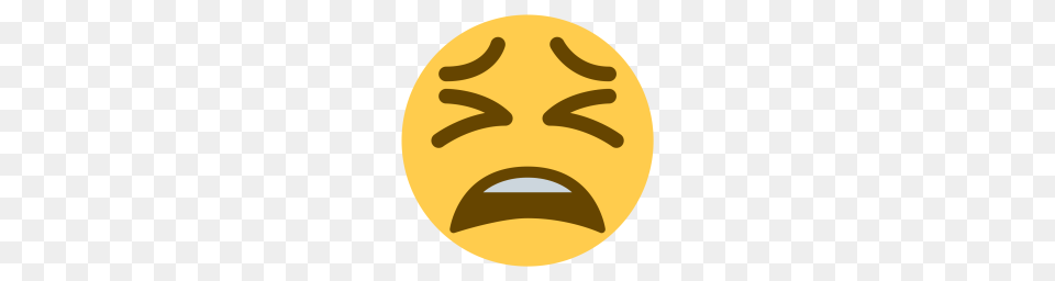 Face Tired Unhappy Sad Emoji Icon, Astronomy, Moon, Nature, Night Png