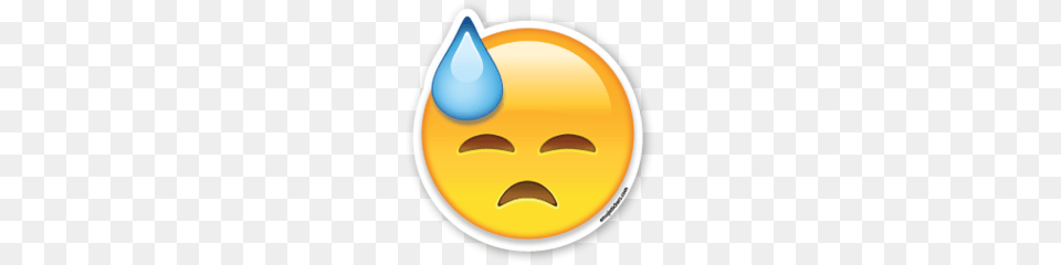 Face With Cold Sweat Decoracion Emoji Emoticon, Nature, Outdoors, Sky, Clothing Png