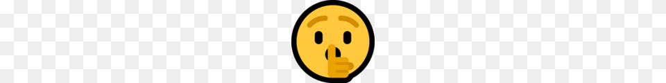 Face With Finger Covering Closed Lips Emoji, Astronomy, Moon, Nature, Night Free Png