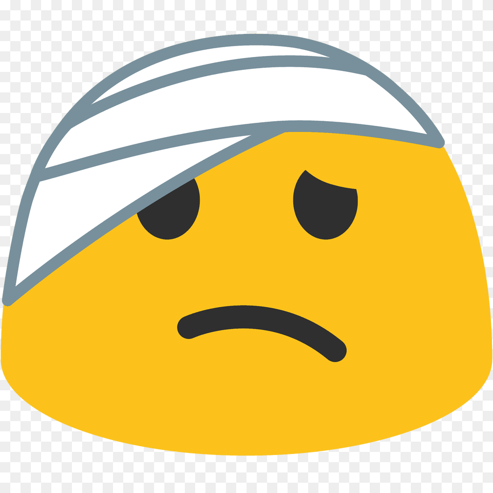 Face With Head Bandage Emoji Clipart, Cap, Clothing, Hat, Swimwear Free Transparent Png
