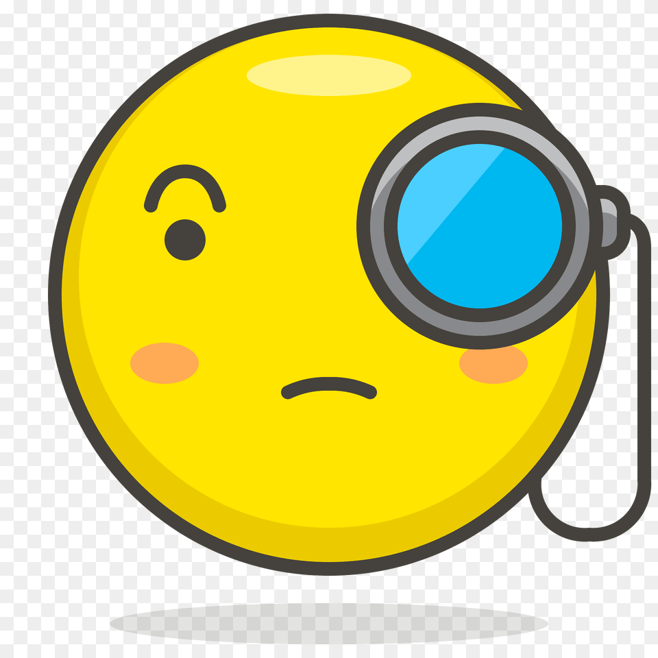Face With Monocle Emoji Clipart, Sphere Free Png Download