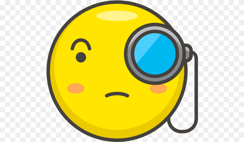 Face With Monocle Emoji Monocle Icon, Photography, Sphere, Person Png Image