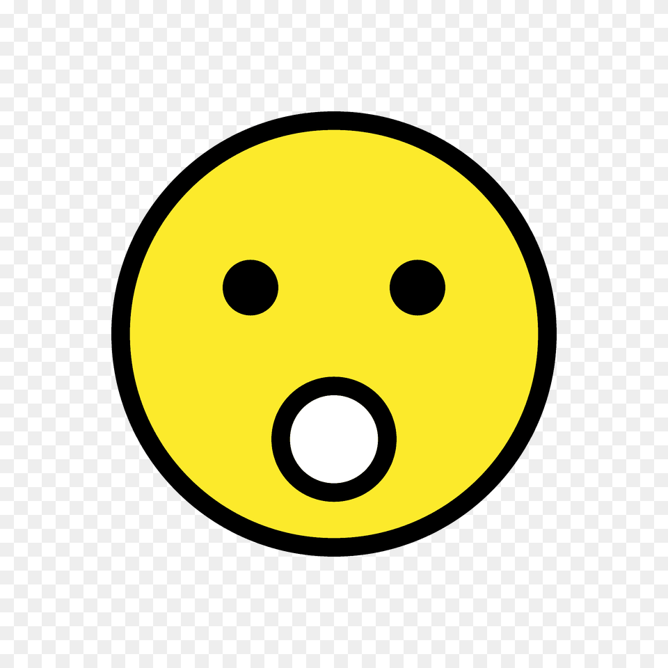 Face With Open Mouth Emoji Clipart, Sphere, Bowling, Leisure Activities, Disk Png